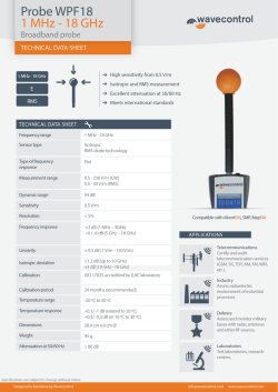 Probe WPF18 1 MHz - 18 GHz