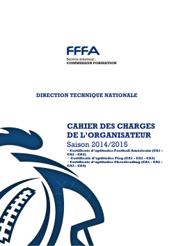 Cahier des Charges CA 2015