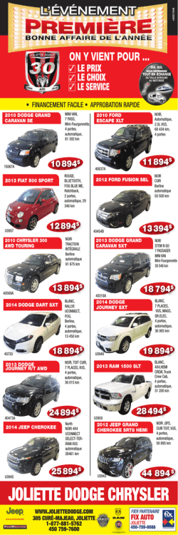 JOLIETTE DODGE CHRYSLER