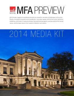 MFA Preview magazine is published bimonthly as a