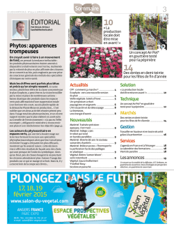 &eacute;ditorial - Le Lien Horticole
