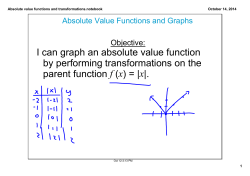 Absolute value functions and transformations.notebook