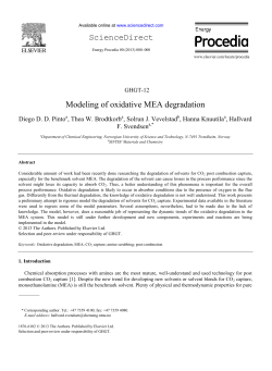 Modeling of oxidative MEA degradation