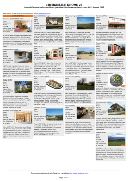 Journal immobilier 26