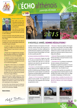 Janvier-F&eacute;vrier 2015