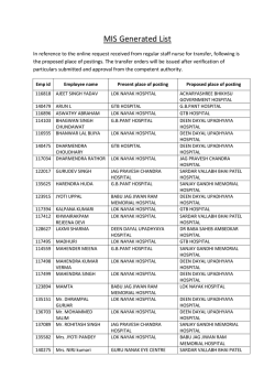 MIS Generated List