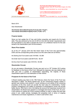 Jani Verho - The Premier Diversified Property Fund