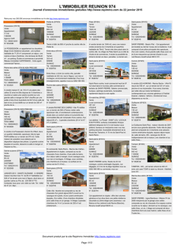 Journal immobilier 974