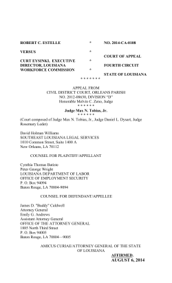 Document generated from the Louisiana Court of Appeal, Fourth