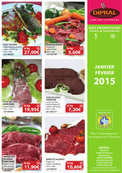 Catalogue promotionnel Janvier