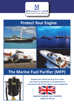 The Marine Fuel Purifier (MFP) Protect Your Engine