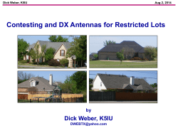 HF Antennas for Restricted Spaces