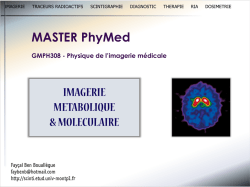 Imagerie m&eacute;tabolique et mol&eacute;culaire