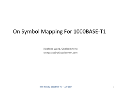 On Symbol Mapping For 1000BASE-T1