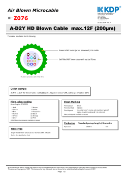 LM00 A-D2Y HD Blown Cable max.12F (200µm)