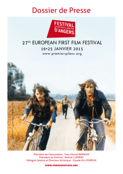 Dossier de presse 2015 - Festival premiers plans