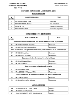 COMMISSION ELECTORALE NATIONALE