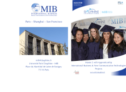 Download the brochure - MIB