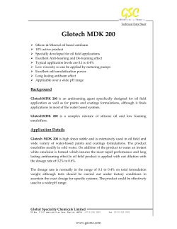 Glotech MDK 200 - Global Speciality Chemicals.