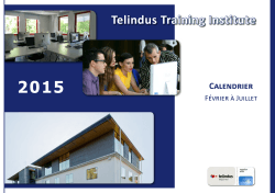 telindus training institute - calendrier de fevrier a juillet 2015