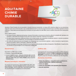 AQuitAine cHimie duRABle - Aquitaine Développement Innovation