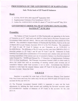 proceedings of the government of karnataka
