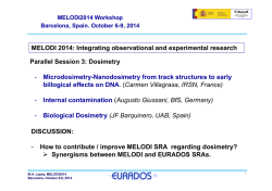 Dosimetry - Melodi 2014