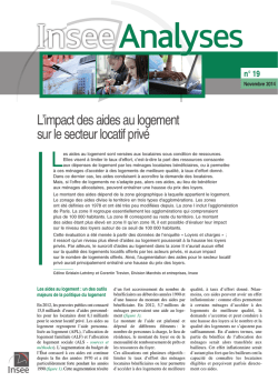 Insee Analyses n&deg; 19