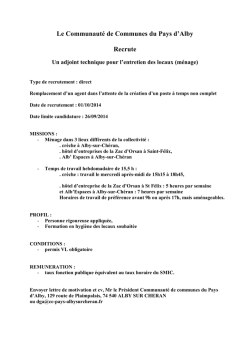 fiche poste menage alb espace orsan creche