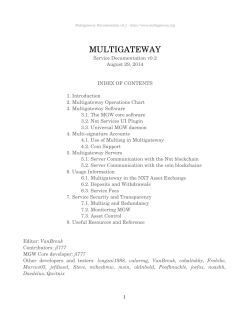 Multigateway Docs
