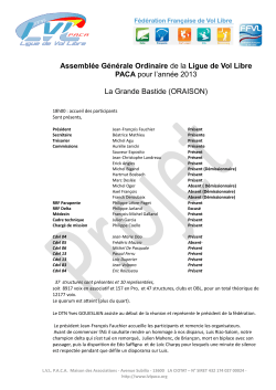Compte-rendu AG v4 - Ligue de Vol Libre PACA