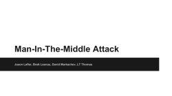 Man-In-The-Middle Attack