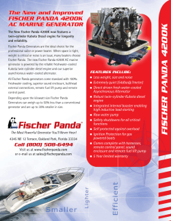 FISCHER P ANDA 4200K - Fischer Panda Generators Inc.