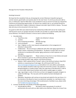 Message from the President, June 2014