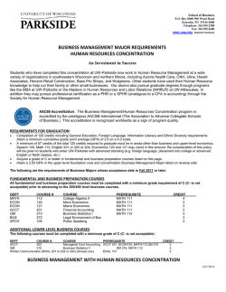 Human Resource Management - University Of Wisconsin