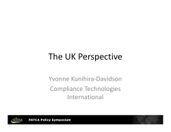 The UK Perspective