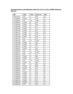 For Year 2 or above SHHO students in 2014-15