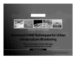 Advanced InSAR Techniques for Urban Infrastructure Monitoring