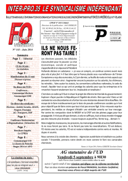 intER-PRo.35 LE SyndicaLiSmE ind&eacute;PEndant - snudi