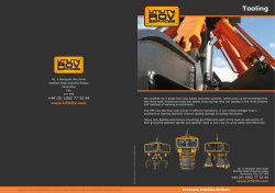 Tooling Specification - Utility ROV Services