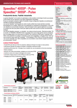 Fiche produit Speedtec 405SP-505SP