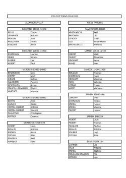 GROUPES ECOLE DE TENNIS (24.91 Ko)