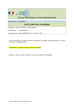 Division des Moyens et des Etablissements