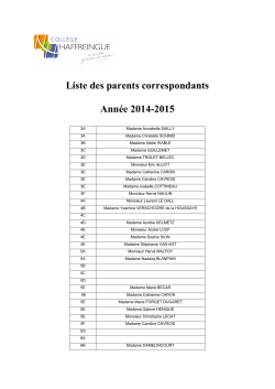 Parents correspondants 2014 2015 liste pour site