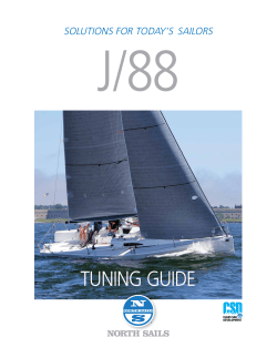 TUNINg gUIDe - North Sails