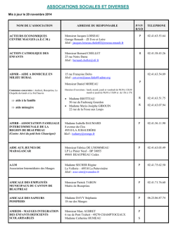 Consulter la liste détaillée