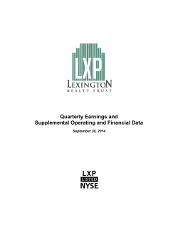 DRAFT - LXP SUPPLEMENTAL 3Q 2014.xlsx