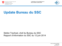 Update Bureau du SSC