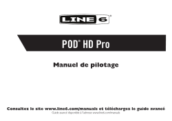 POD HD® Manuel de pilotage - Revision B