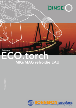 Catalogue DINSE ECO.torch refroidie eau